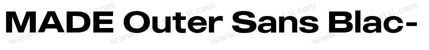 MADE Outer Sans Blac字体转换